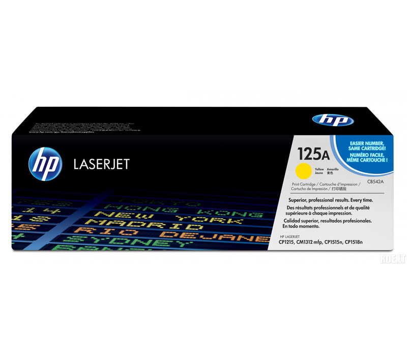 Lazerinė kasetė HP CB542A geltona