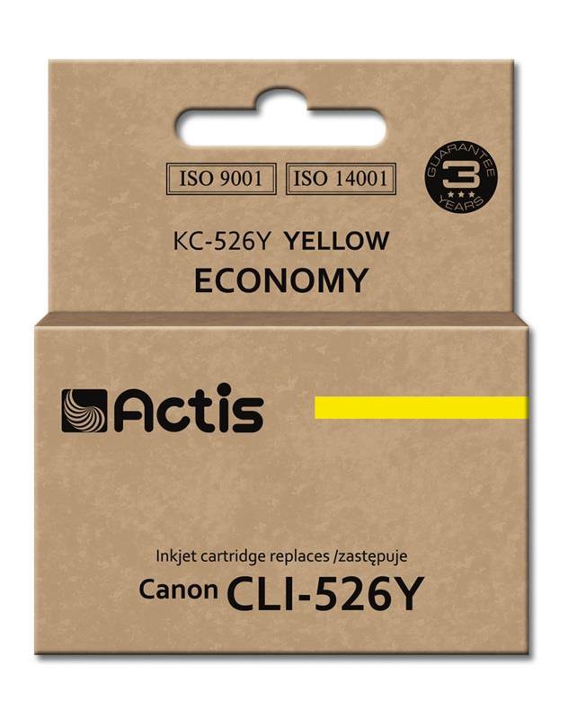 Toneris ACTIS KC-526Y, pakaitinis Canon CLI-526Y, 10ml, yellow