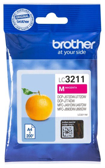 Toneris Brother LC3211M  Inkjet cartridge  Magenta