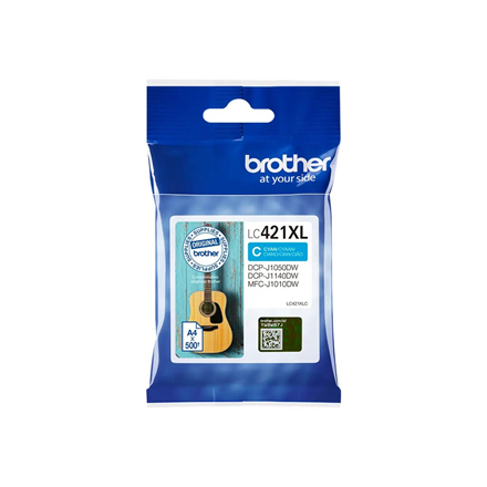 Toneris Brother LC421XLC Ink Cartridge, Cyan  Brother LC421XLC  Ink cartridge  Cyan