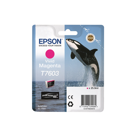 Toneris Epson T7603  Ink Cartridge  Vivid Magenta