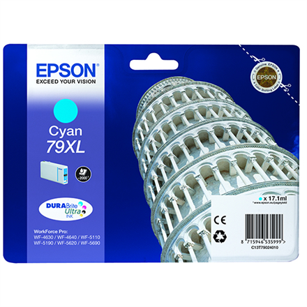 Toneris Epson 79XL  C13T79024010  Inkjet cartridge  Cyan