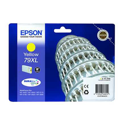 Toneris Epson 79XL  C13T79044010  Inkjet cartridge  Yellow