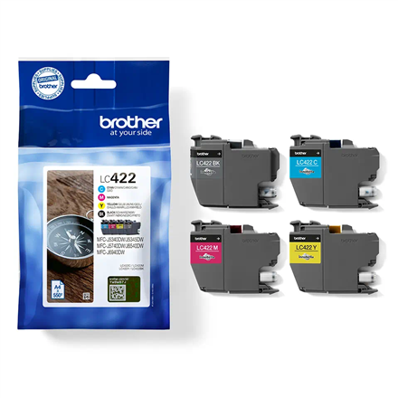 Toneris Brother LC422VALDR  Ink Cartridge  Black, Cyan, Magenta, Yellow