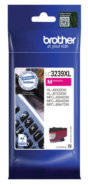 Toneris Brother High-yield Ink Cartridge LC3239XLM Ink, Magenta