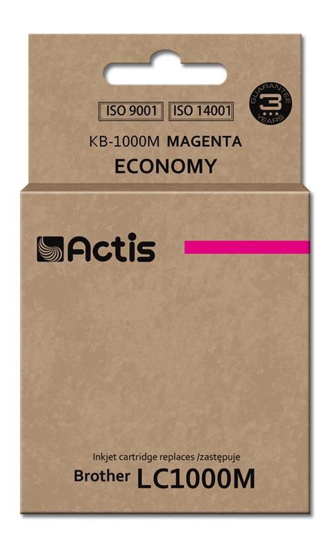 Toneris ACTIS KB-1000M, Brother LC1000M/LC970M replacement, 36ml, magenta