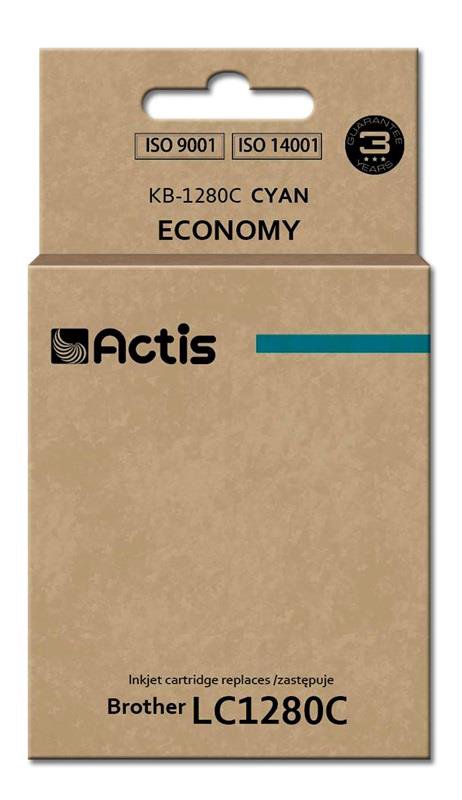 Toneris ACTIS KB-1280C, Brother LC-1280C replacement, 19 ml, cyan