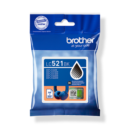 Toneris Brother LC521BK  Ink Cartridges  Black