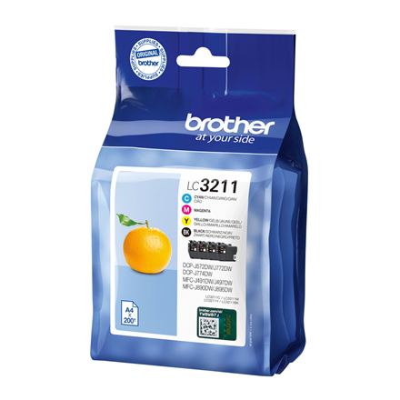 Toneris Brother LC3211VAL Cartridge Value Pack BK/C/M/Y  Brother