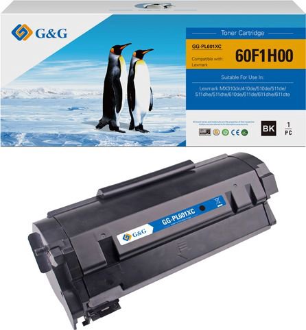 Toner G&G Black Replacement 60F2H00 (NT-PL601XC)