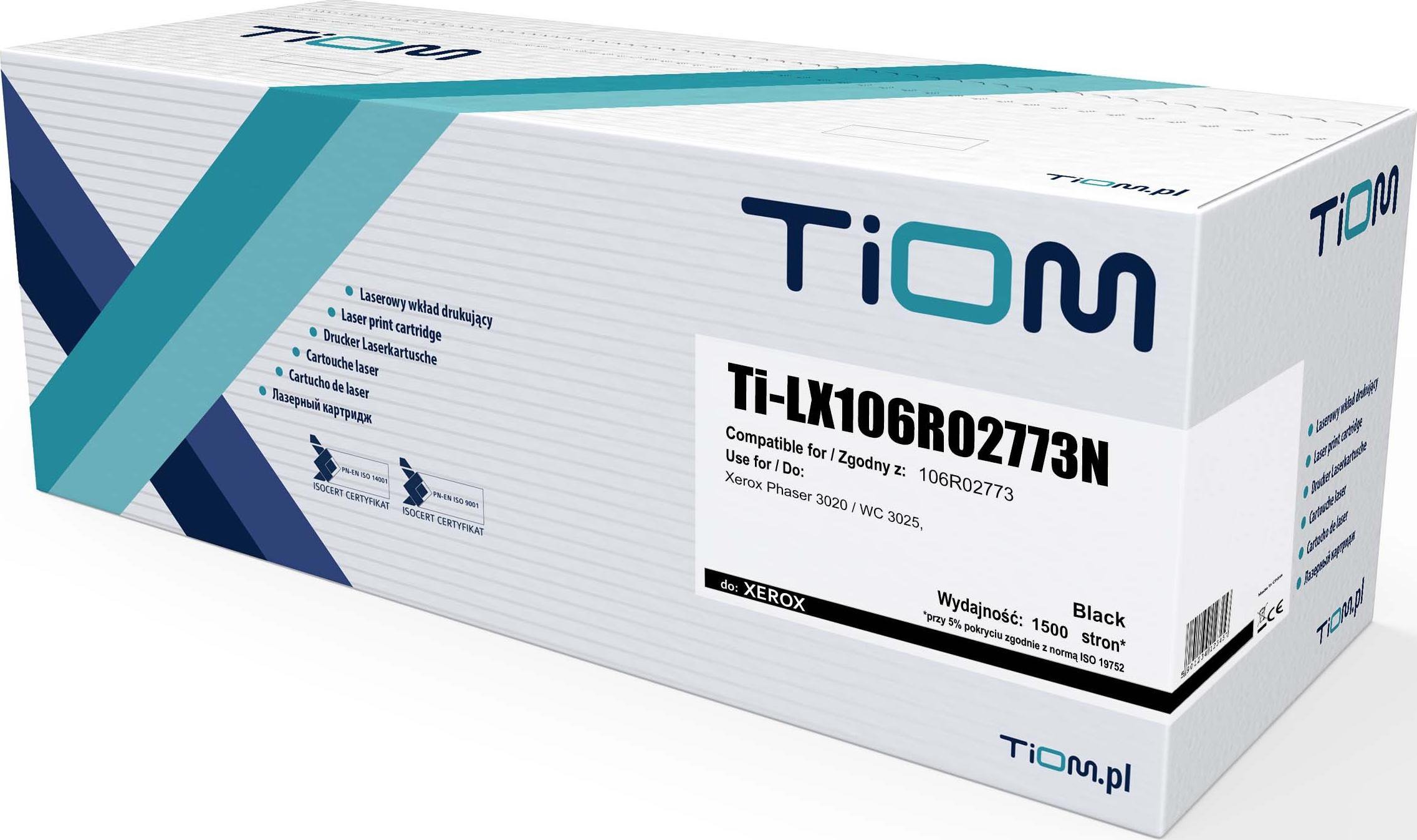 Toner Tiom Black Replacement 106R02773 (Ti-LX106R02773N)