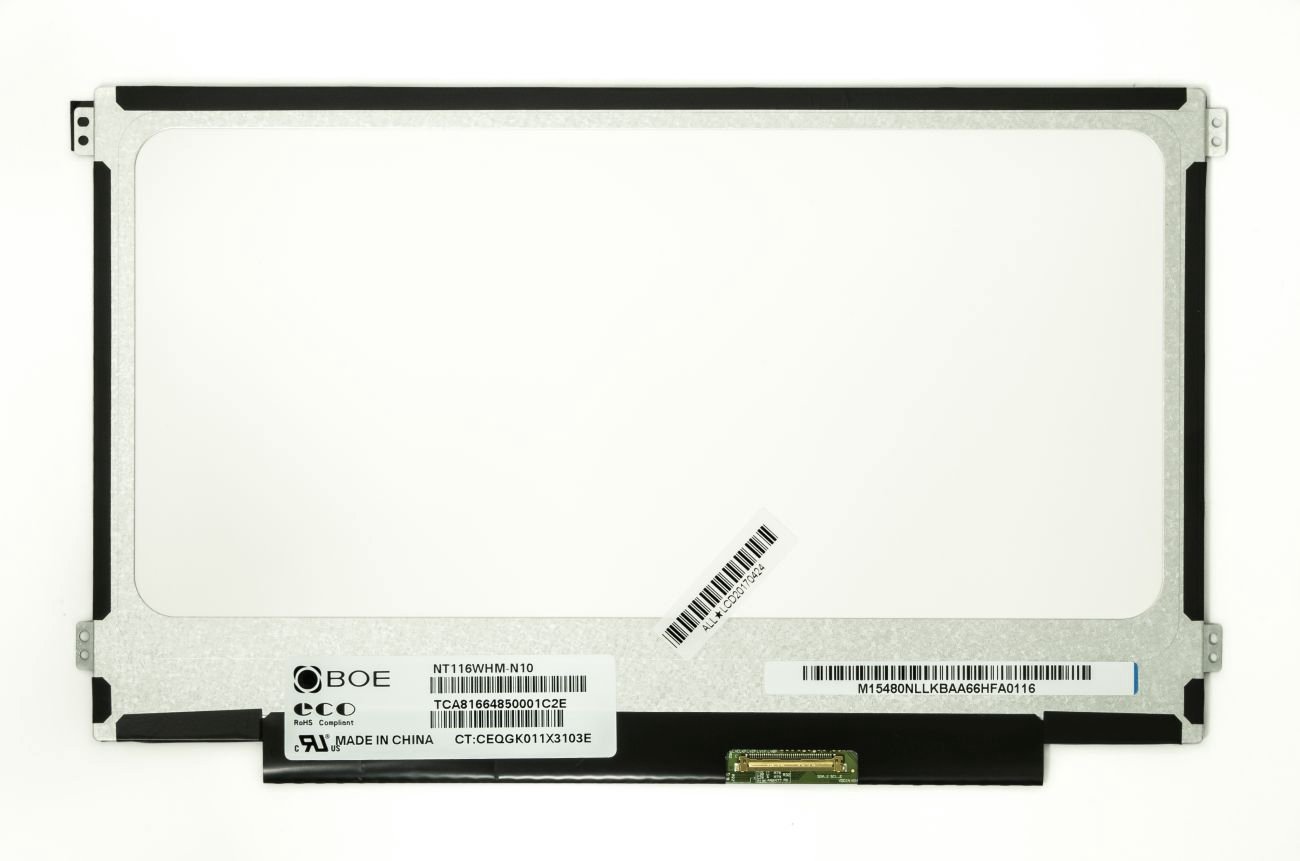 Matrica 11.6" 1366x768 HD, LED, SLIM, matinis, 40pin (dešinėje), A+