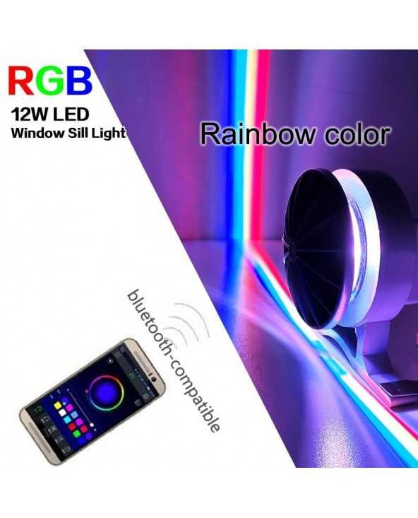 12W RGB LED palangės apšvietimas durų staktos sieninei KTV viešbučio baro koridoriaus belaidės LED sieninės lempos 360 laipsnių