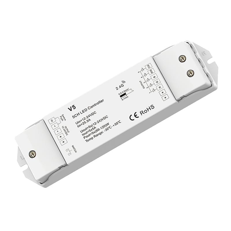 RGBW+WW LED juostų valdiklis V5