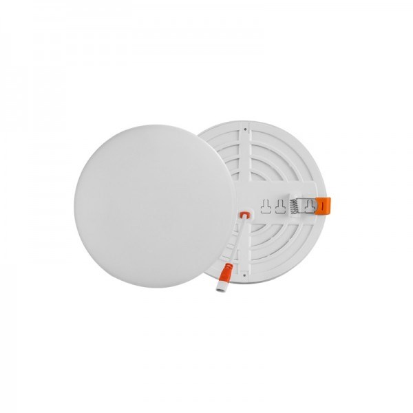 Įleidžiama apvali LED panelė be rėmelio, 18 W, 1620 lm, 3000 K