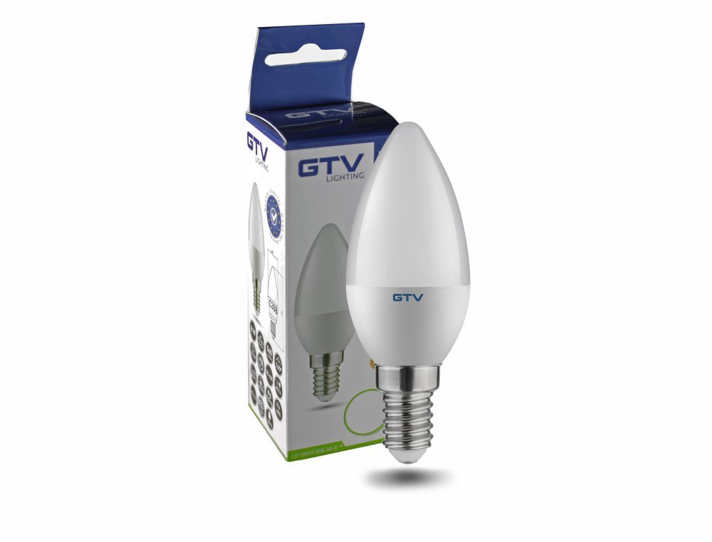 Lempa LED E14 6W CL 3000K 470lm 160° GTV