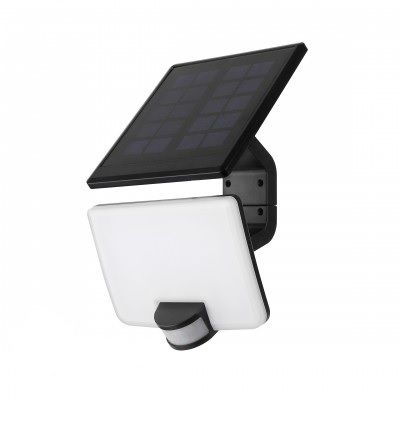 LED prožektorius TOPE VISTA, pakraunamas saulės energija, IP54,10W, 4000K,1200lm, su jud. Davikliu