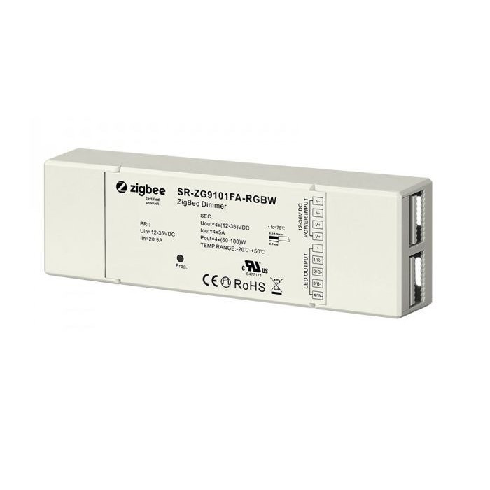 Sunricher LED valdiklis ZigBee 12-36Vdc 4x5A RGBW