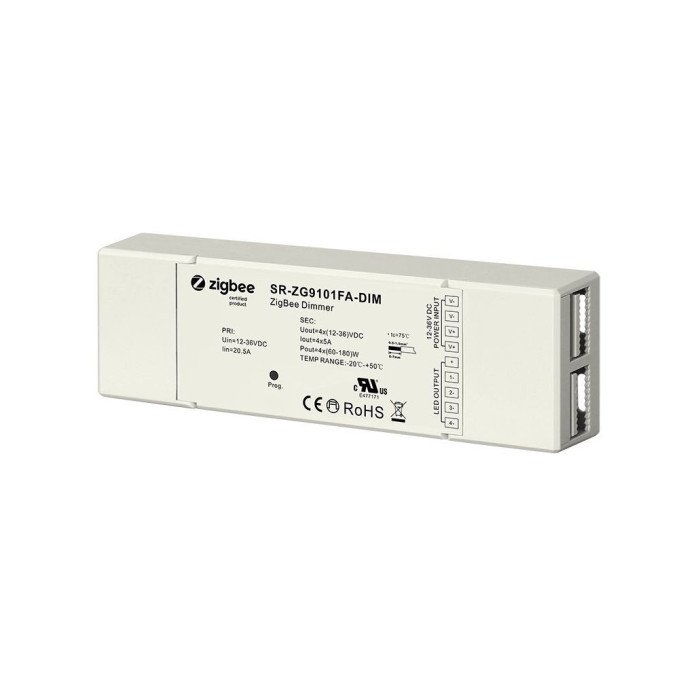 Sunricher LED valdiklis ZigBee 12-36Vdc 4x5A vienos spalvos