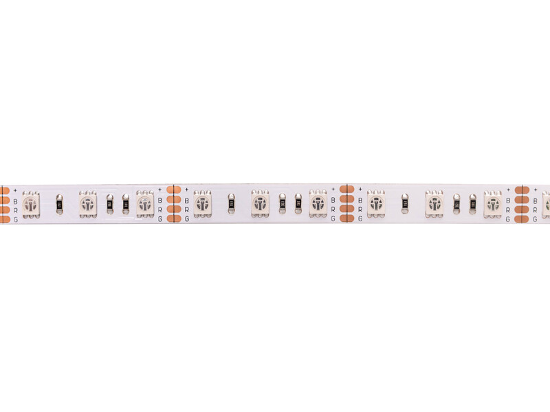 LED juosta 24V 14.4W/m nehermetiška IP20, RGB padidinto efektyvumo, PLUS AKTO