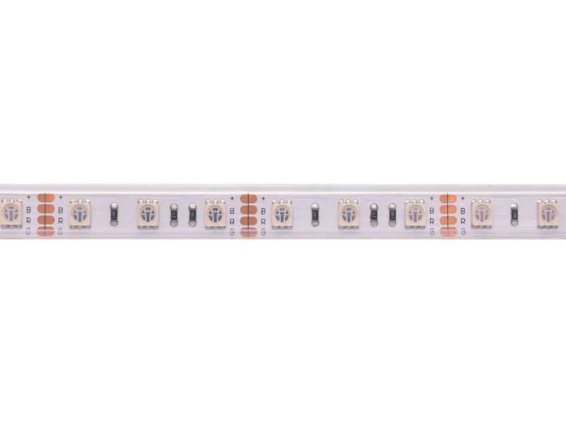 LED juosta 12V 14.4W/m hermetiška T formos IP67, RGB padidinto efektyvumo, PLUS AKTO
