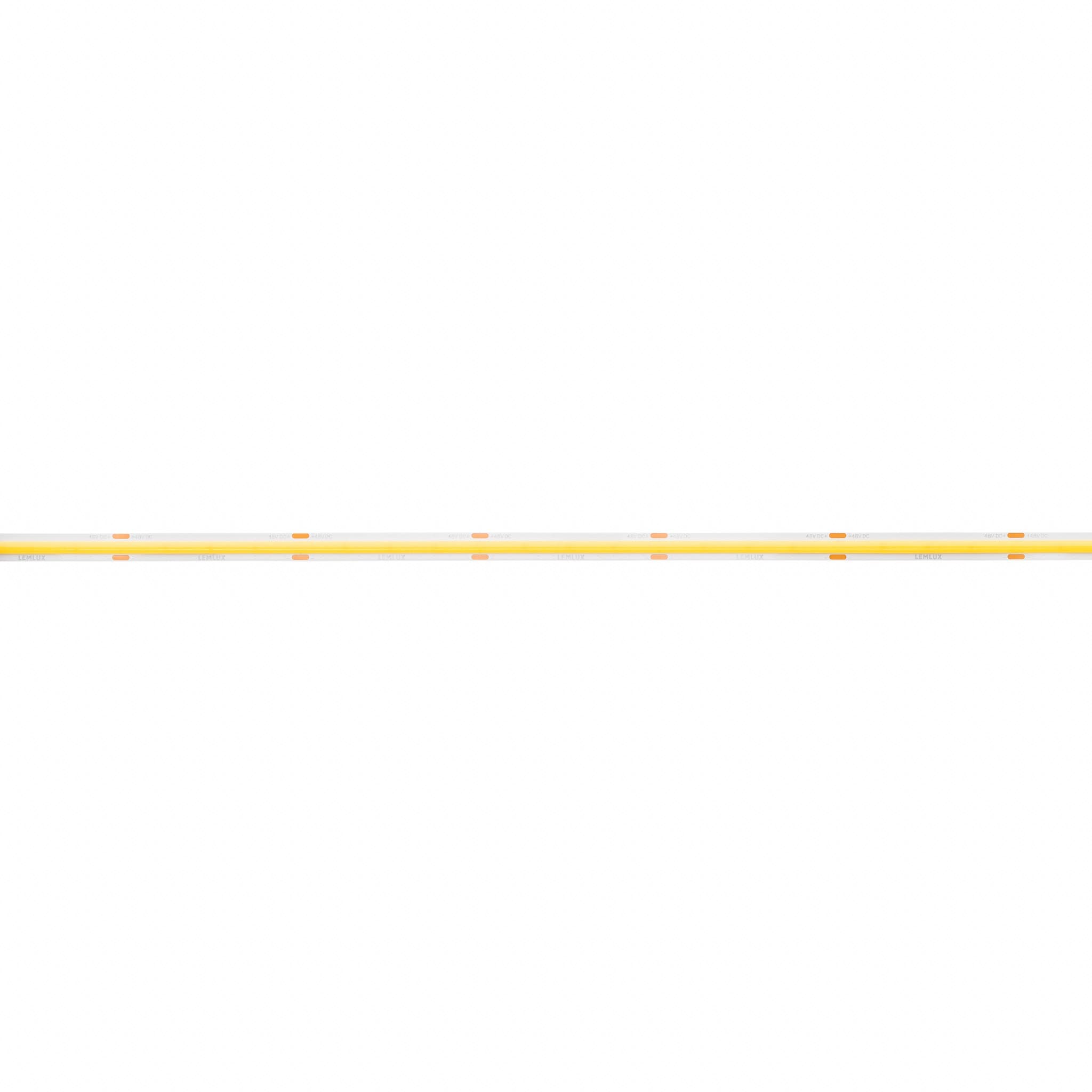 LED juosta, 48Vdc, 11W/m, COB 480LED/m, 1100lm, šiltai balta 3000K, IP20, 180°