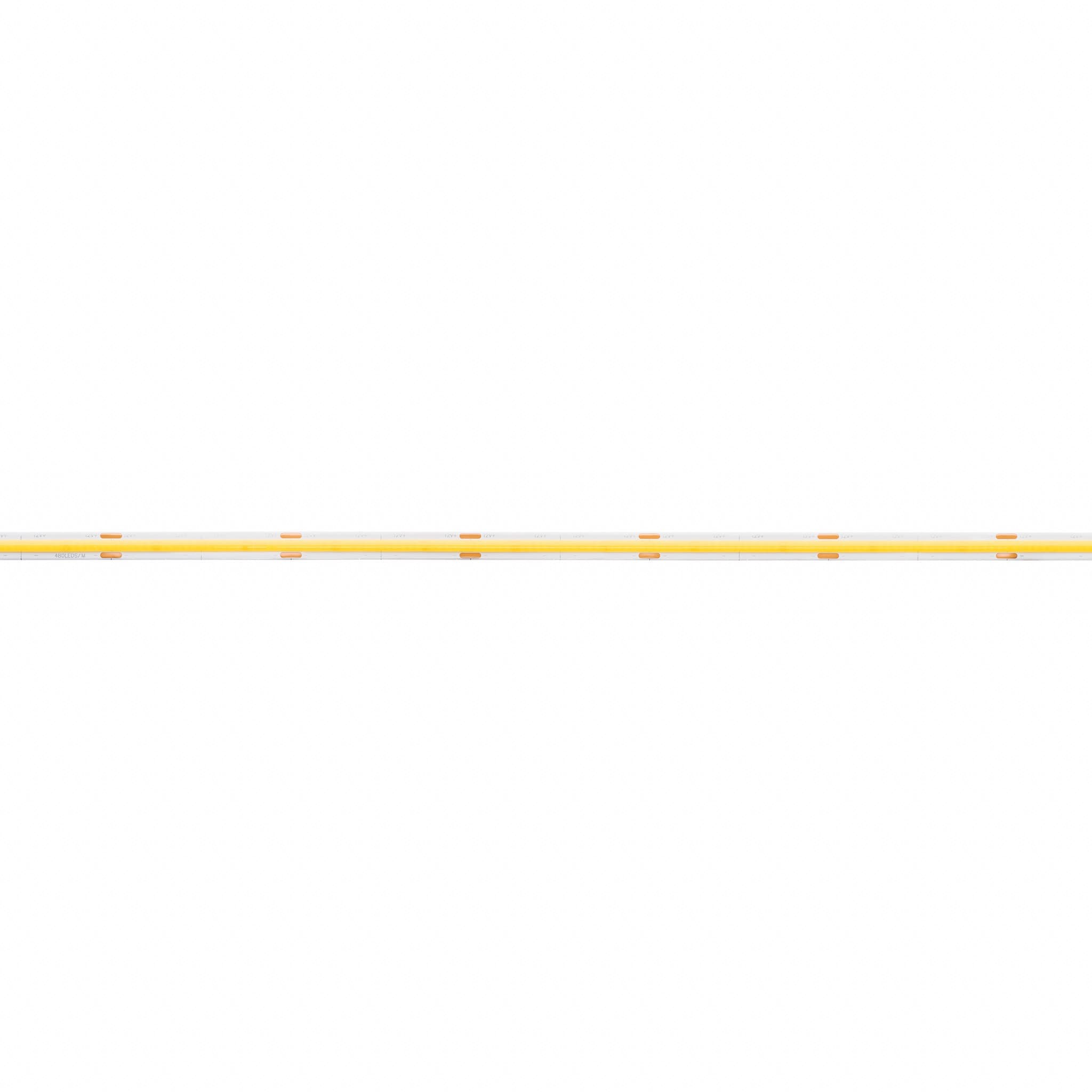 LED juosta, 12Vdc, 11W/m, COB 480LED/m, 1200lm, šiltai balta 3000K, IP20, 180°