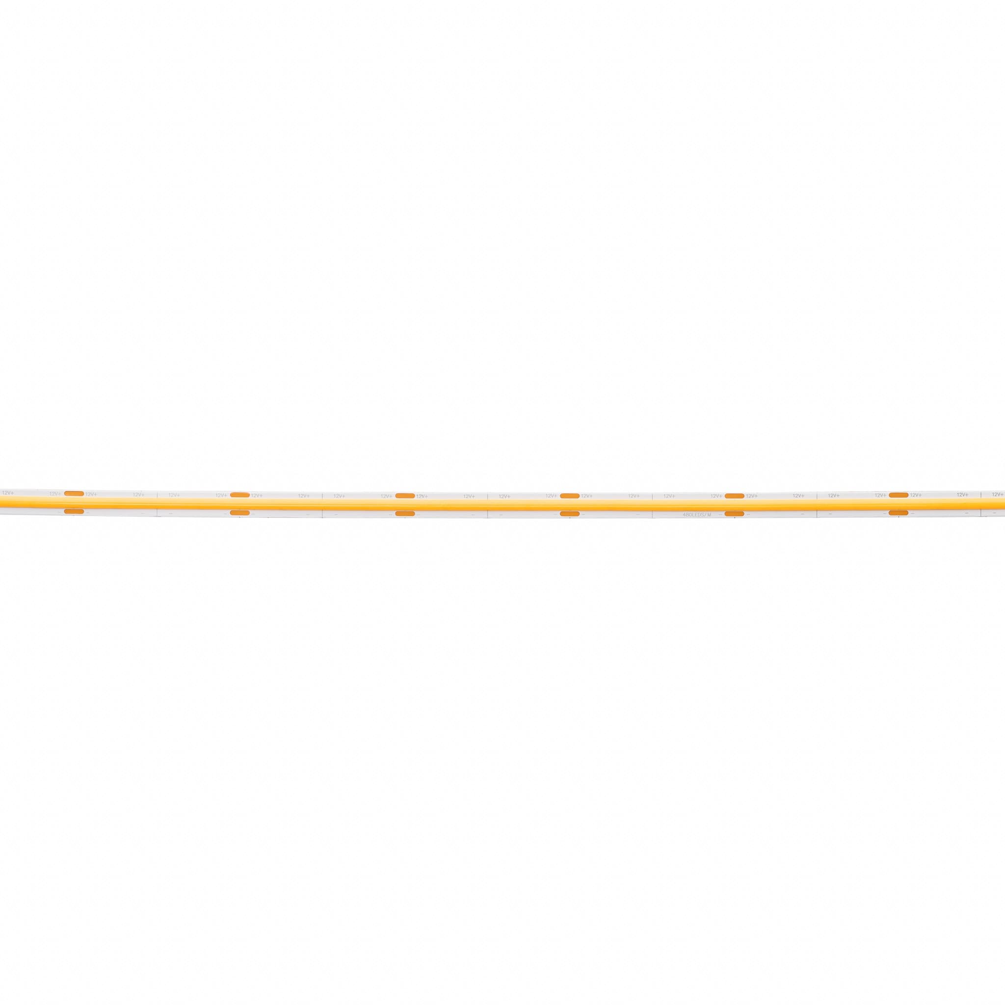 LED juosta, 12Vdc, 11W/m, COB 480LED/m, geltona, IP20, 180°