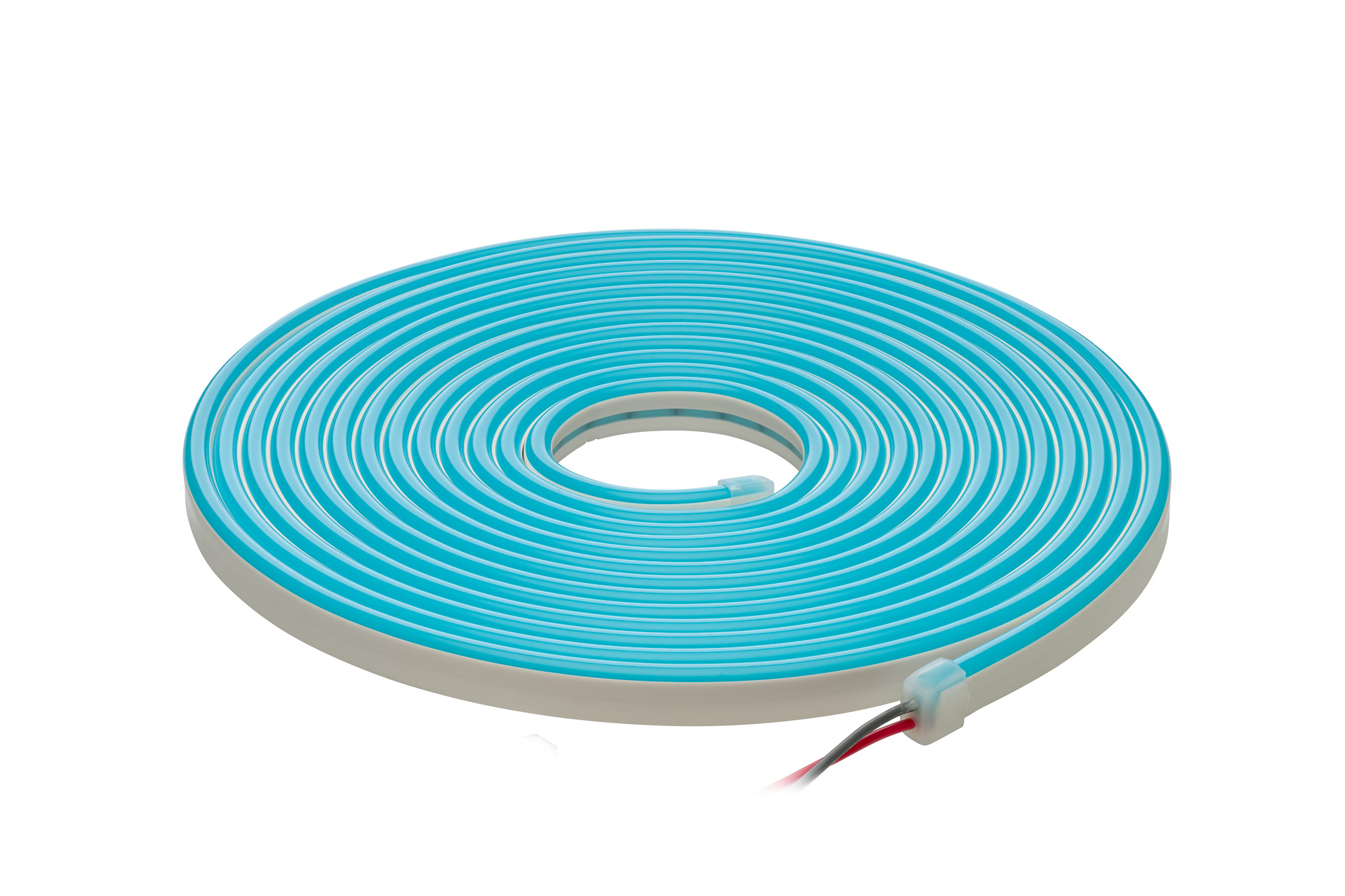 LED juosta NEON FLEX 12Vdc, 7.2W/m, karpoma 1cm, Ledo mėlyna, 6x12mm, 5m ritė, IP67