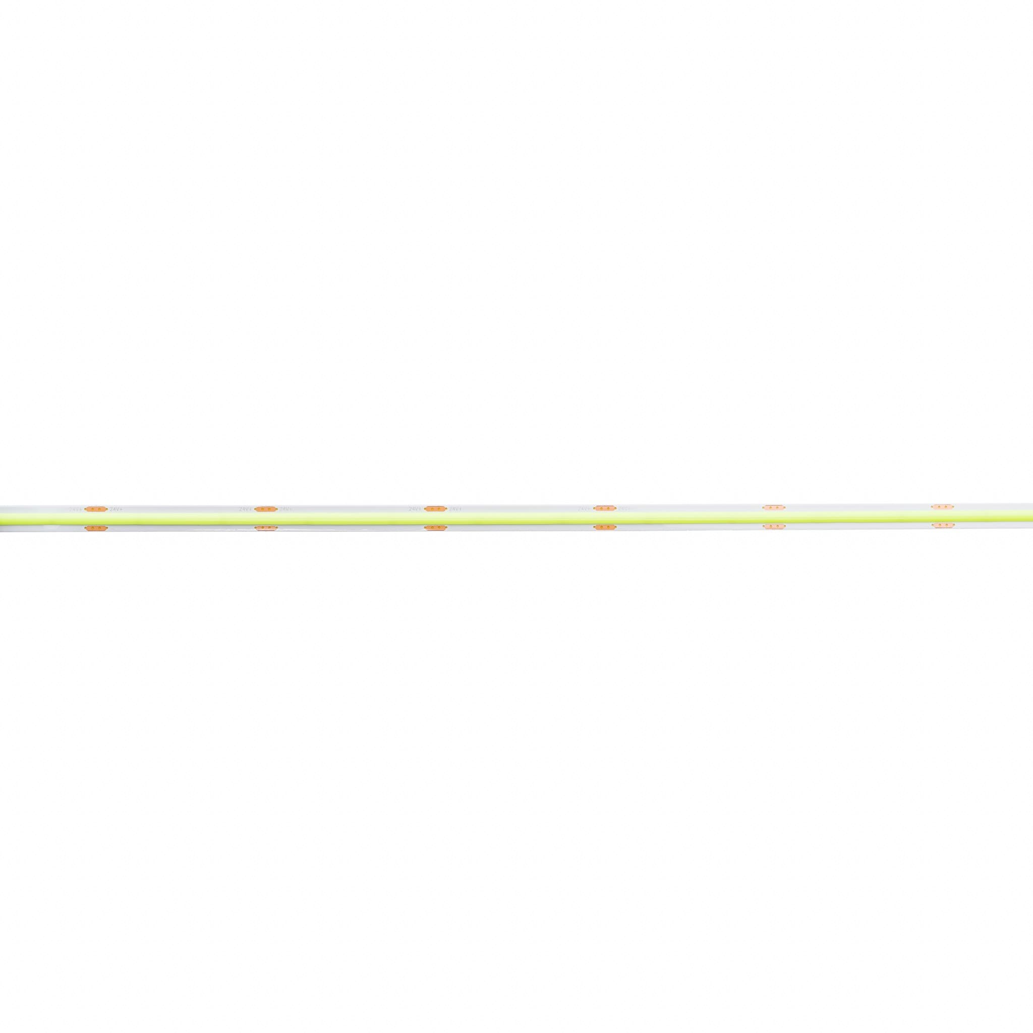 LED juosta, 24Vdc, 11W/m, COB 480LED/m, žalia, IP20, 180°