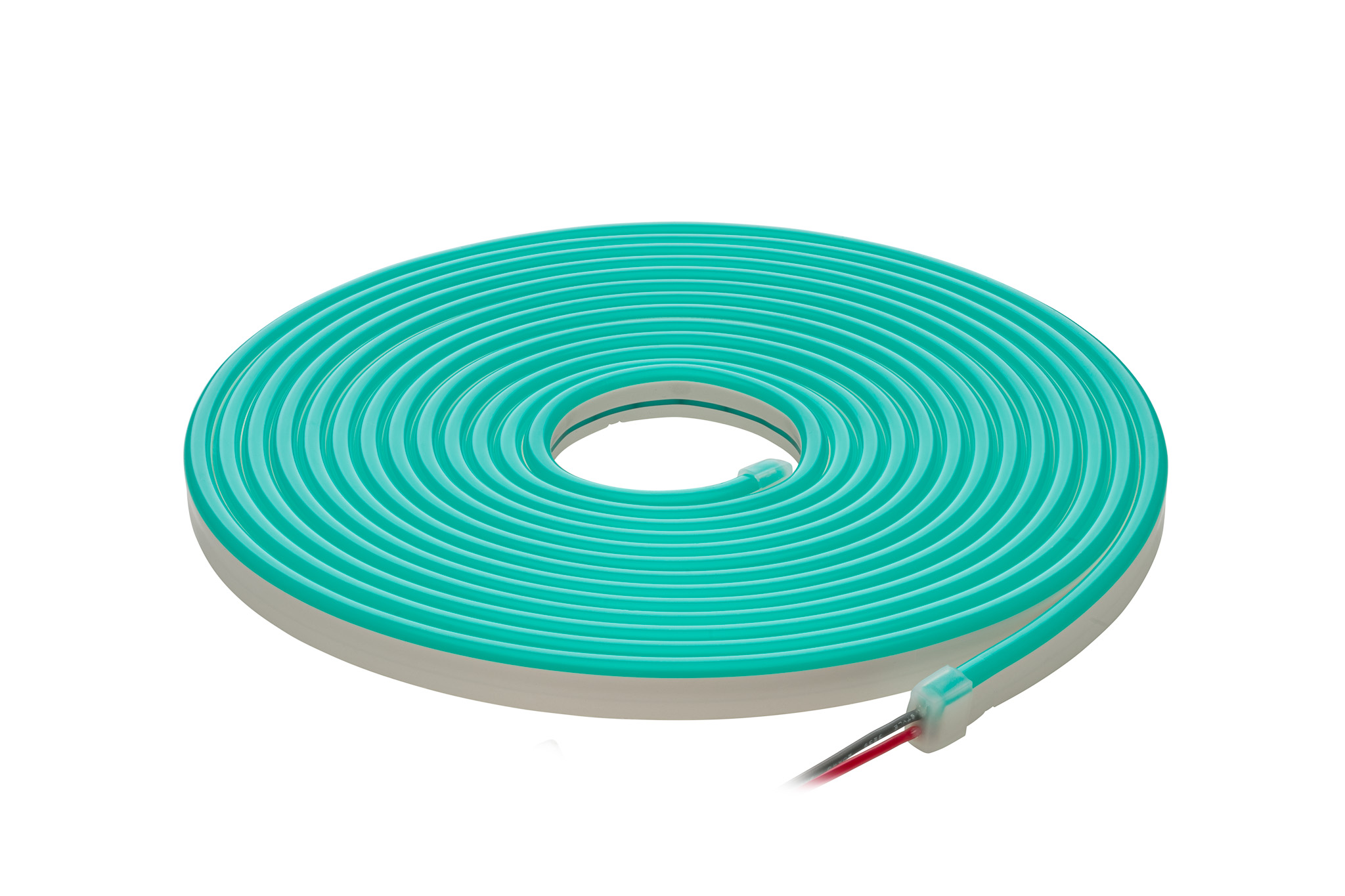 LED juosta NEON FLEX 12Vdc, 7.2W/m, karpoma 1cm, Žalia, 6x12mm, 5m ritė, IP67