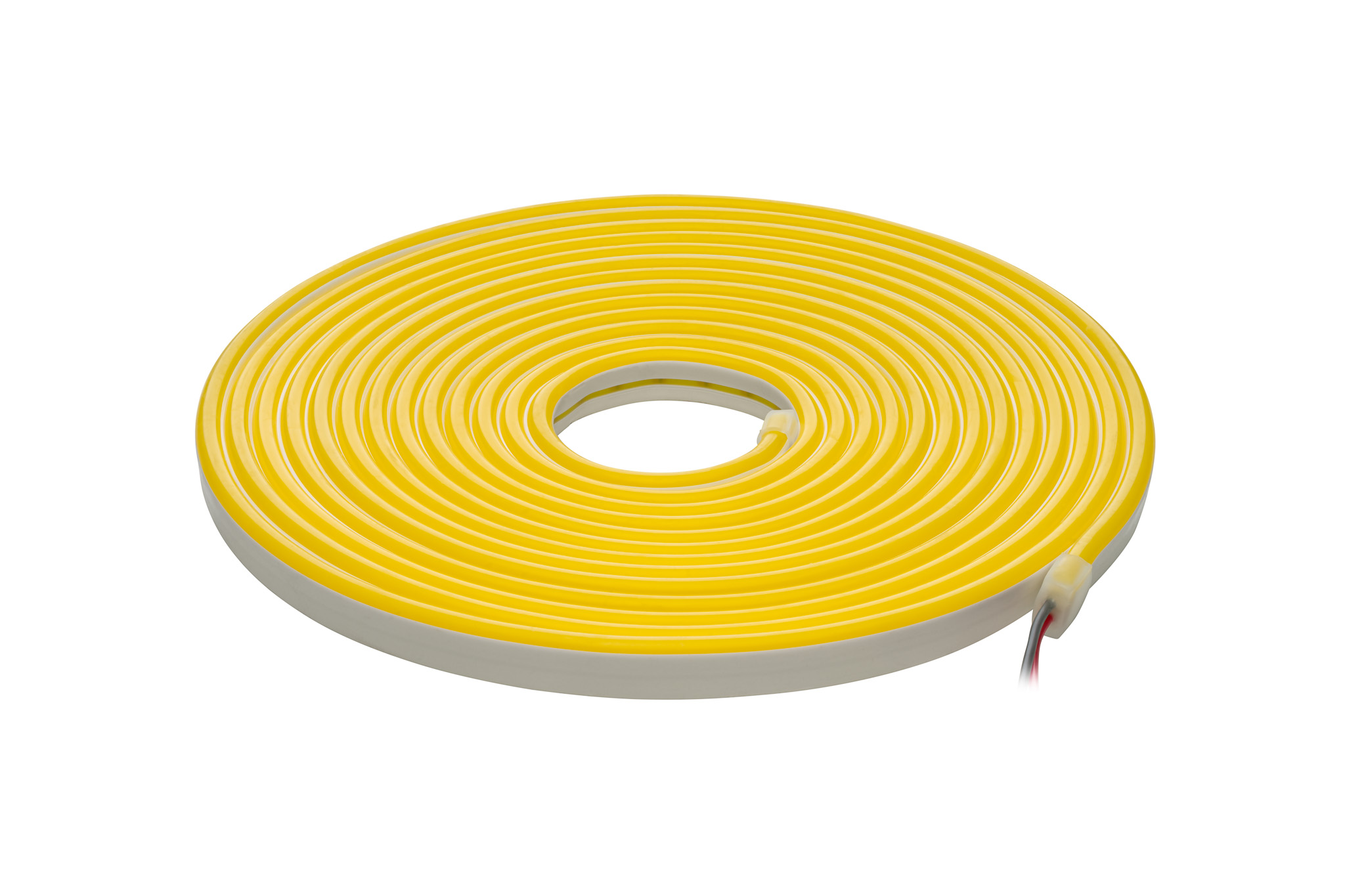 LED juosta NEON FLEX 12Vdc, 7.2W/m, karpoma 1cm, Citrinos geltona, 6x12mm, 5m ritė, IP67