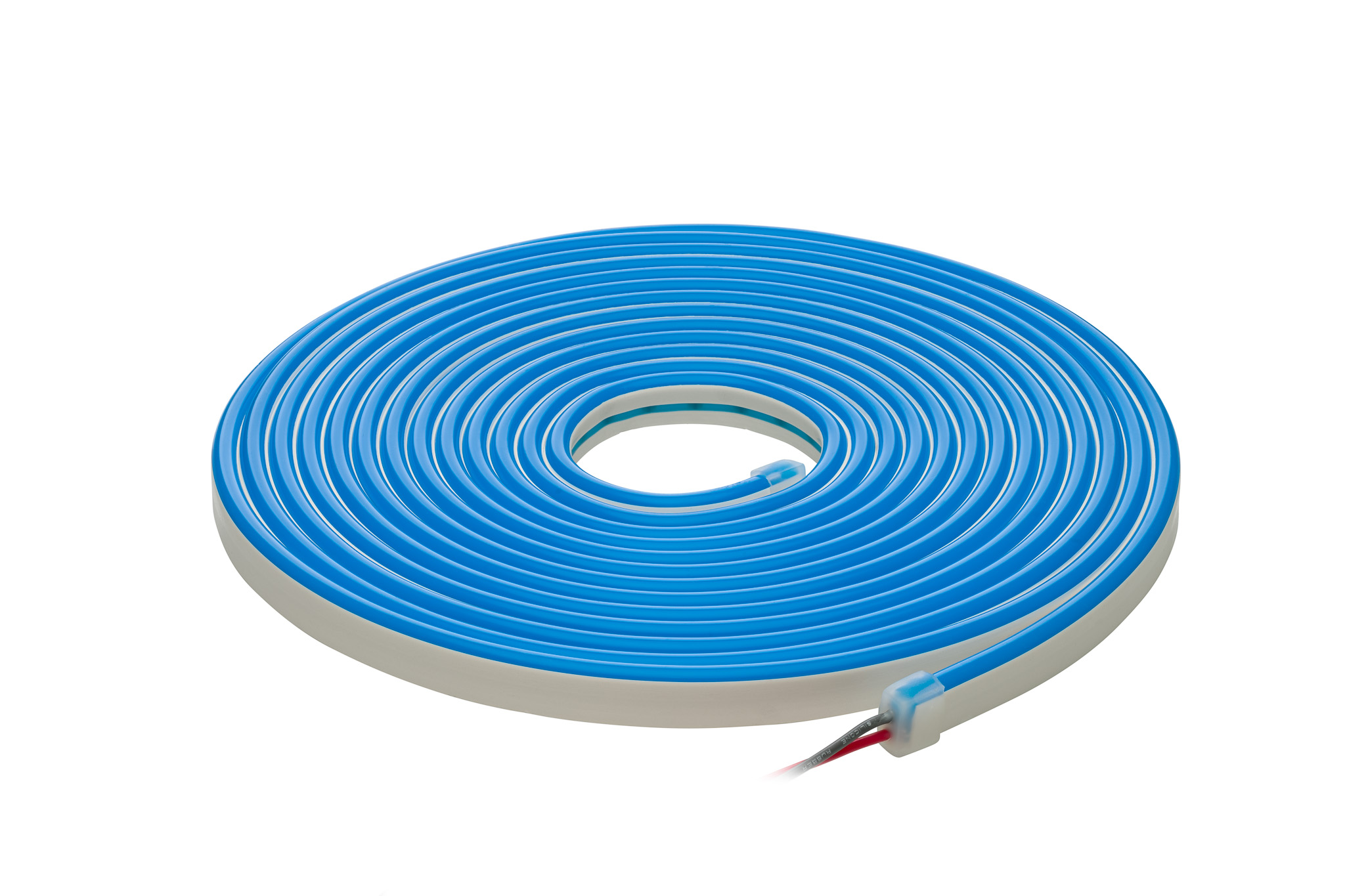 LED juosta NEON FLEX 12Vdc, 7.2W/m, karpoma 1cm, Mėlyna, 6x12mm, 5m ritė, IP67