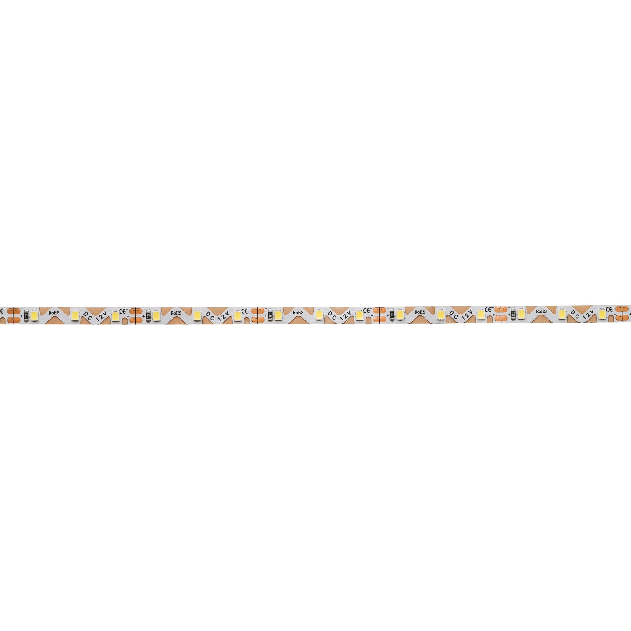 LED juostos ritė 5m, 12V 8.5W/m 72LED/m 900lm/m nehermetiška šaltai balta 6500K, S formos, LEMLUX