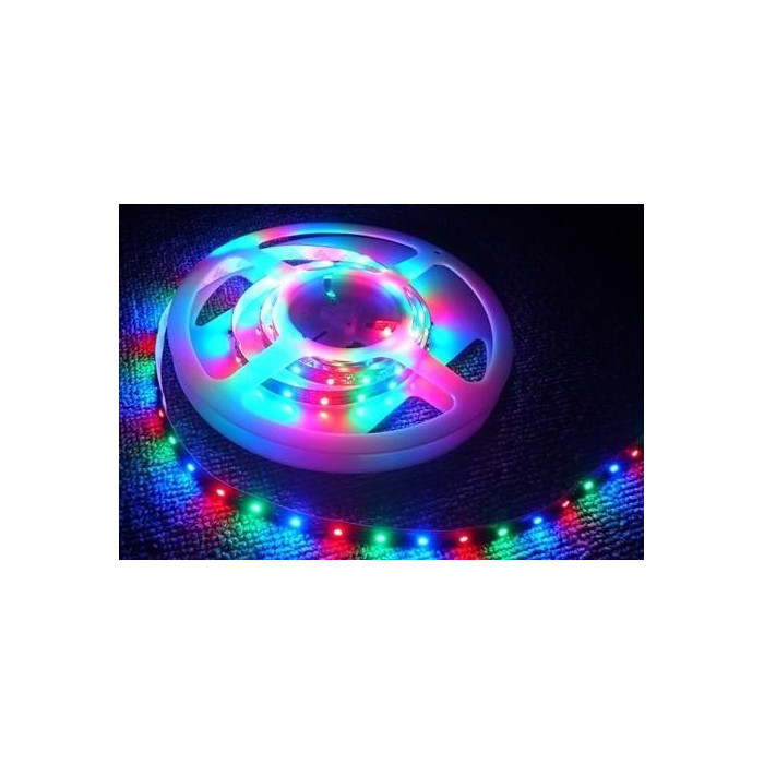 Hermetinė Lanksti RGB LED juosta 12V 14.4W/m su 60 LED/1m 5050