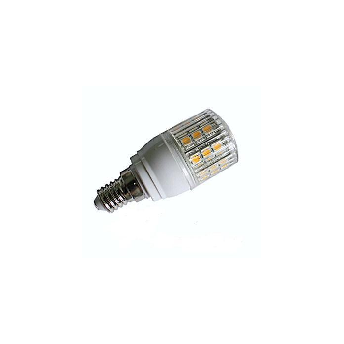 LED Lemputė E14 4W 220V su 27 SMD 5050 LED su stikliuku