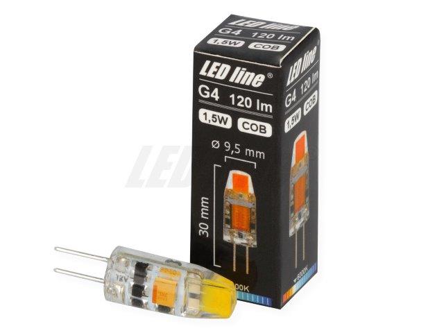 Lemputė LED G4 12V AC/DC 1.5W 120lm 200lm šaltai balta 6000K, LED line