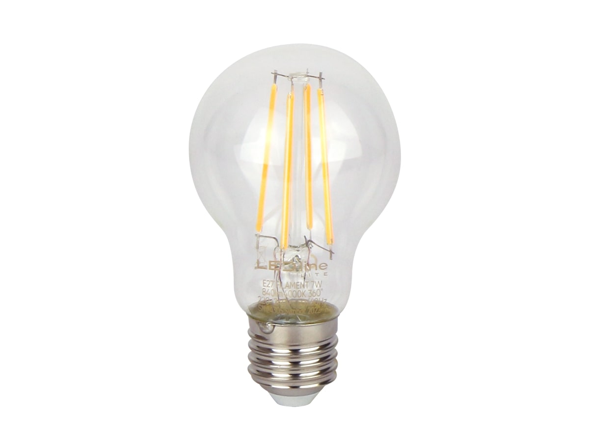 LED lemputė E27 A60 230V 7W 840lm, neutraliai balta 4000K, LED line LITE