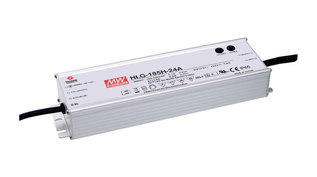 Impulsinis maitinimo šaltinis LED 12V 13A, PFC, IP67, MEAN WELL