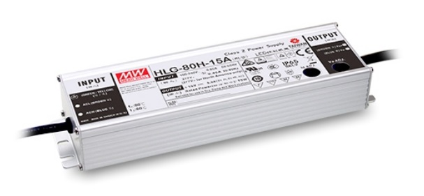 Impulsinis maitinimo šaltinis LED 24V 3.4A, reguliuojamas, PFC, IP65, MEAN WELL