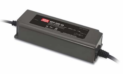 Impulsinis maitinimo šaltinis LED 12V 5A, valdomas, PFC, IP67, MEAN WELL