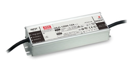 Impulsinis maitinimo šaltinis LED 12V 10A, valdomas, PFC, IP67, MEAN WELL