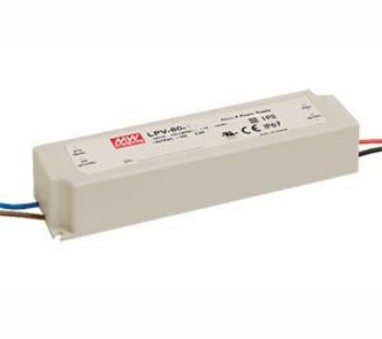 Impulsinis maitinimo šaltinis LED 12V 5A, IP67, MEAN WELL