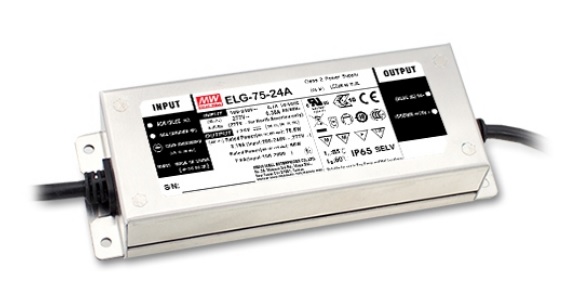 Impulsinis maitinimo šaltinis LED 12V 5A, valdomas DALI, PFC, IP67, MEAN WELL