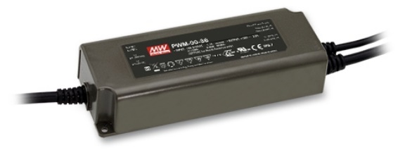 Impulsinis maitinimo šaltinis LED 24V 3.75A, valdomas, PFC, IP67, MEAN WELL