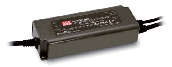 Impulsinis maitinimo šaltinis LED 12V 7.5A, valdomas, PFC, IP67, MEAN WELL