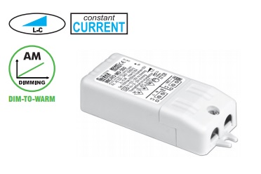 7W srovės šaltinis LED 250mA 12-28V, IGBT - TRIAC valdoma, TCI