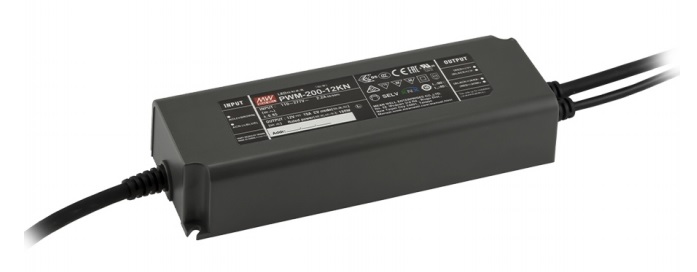 Impulsinis maitinimo šaltinis LED 24V 8.3A, su KNX sąsaja, PFC, IP67, MEAN WELL