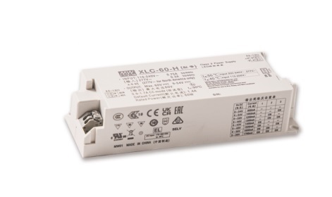 Impulsinis maitinimo šaltinis LED 24V 2.5A, DALI2, IP20, MEAN WELL