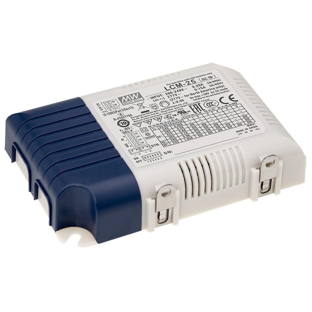 Impulsinis srovės šaltinis LED 25W Multiple-Stage 350-1050mA, valdomas, MEAN WELL